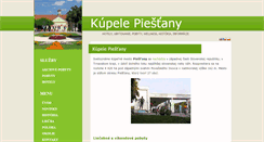 Desktop Screenshot of kupele.piestany-spa.info